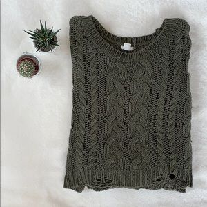 Garage Distressed Sweater